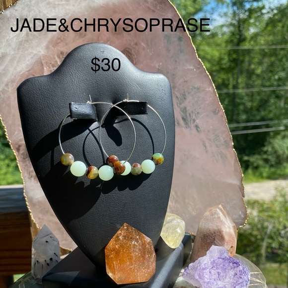 Sterling Silver Genuine Crystal Earrings - Picture 1 of 2